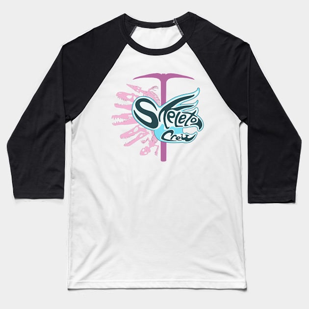 Logo - Trans Pride Baseball T-Shirt by SkeleCrewPaleo